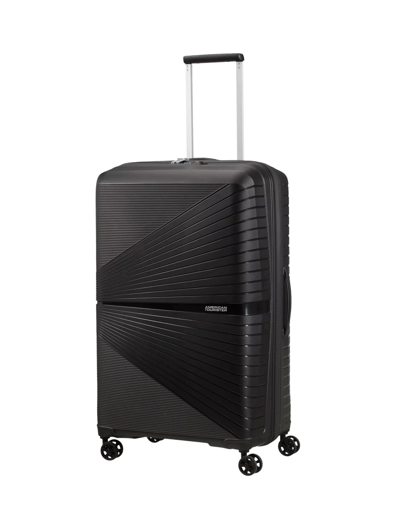 American Tourister Airconic 4-Wheel Spinner 77cm Large Suitcase, 101L, Onyx Black