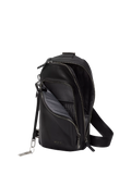 TUMI leather sling bag 12.5L Black Bombe (British brand)