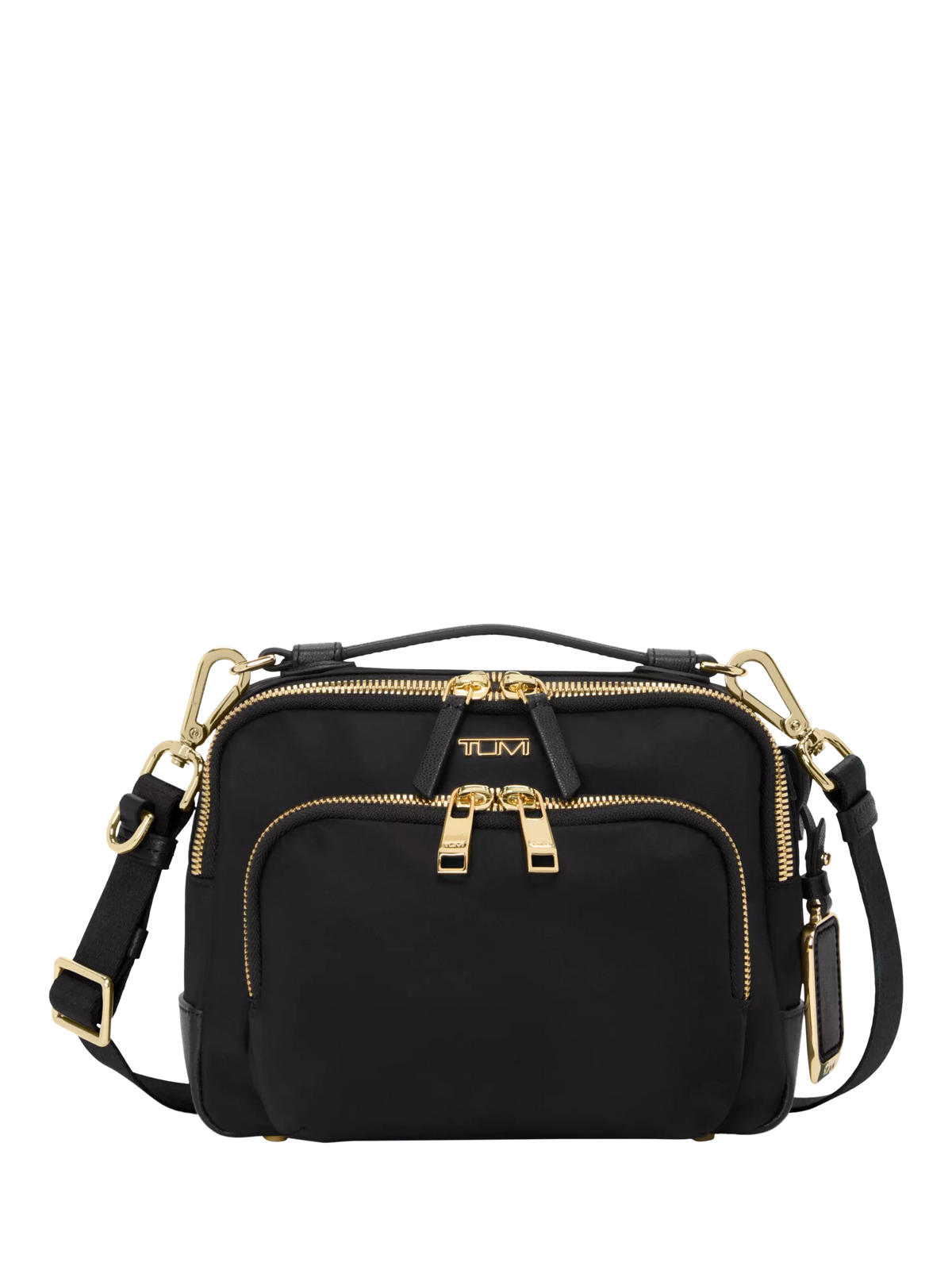 TUMI Teghan crossbody bag black gold, UK version