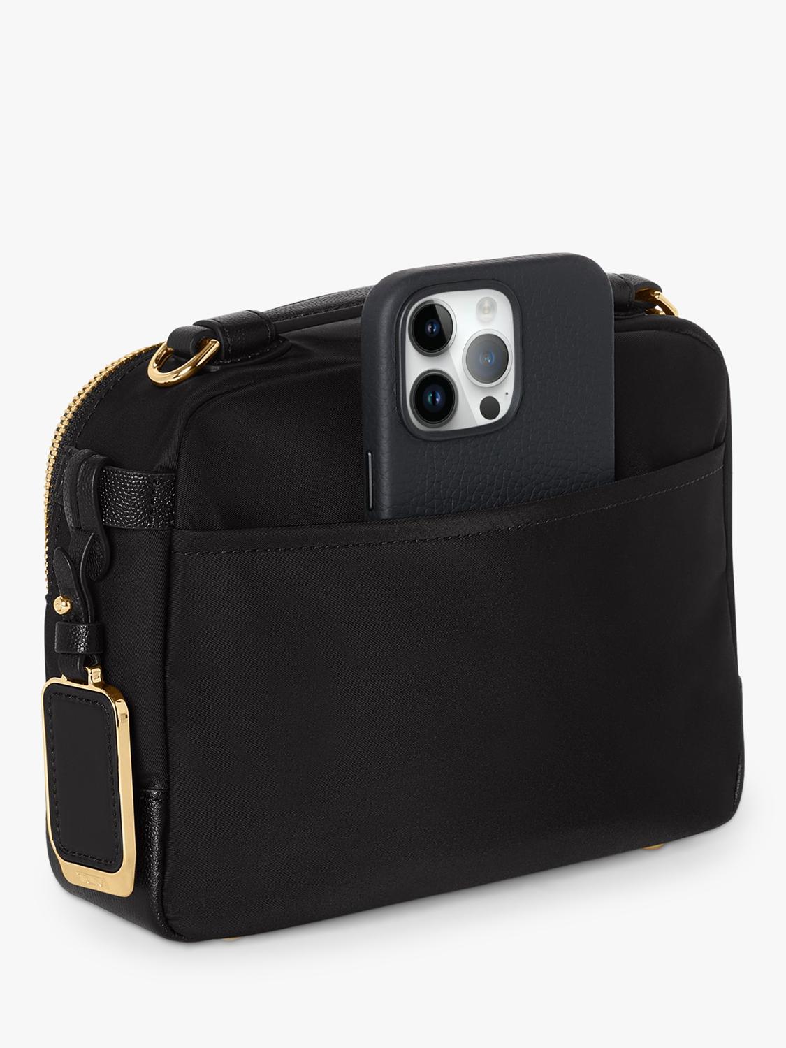 TUMI Teghan crossbody bag black gold, UK version