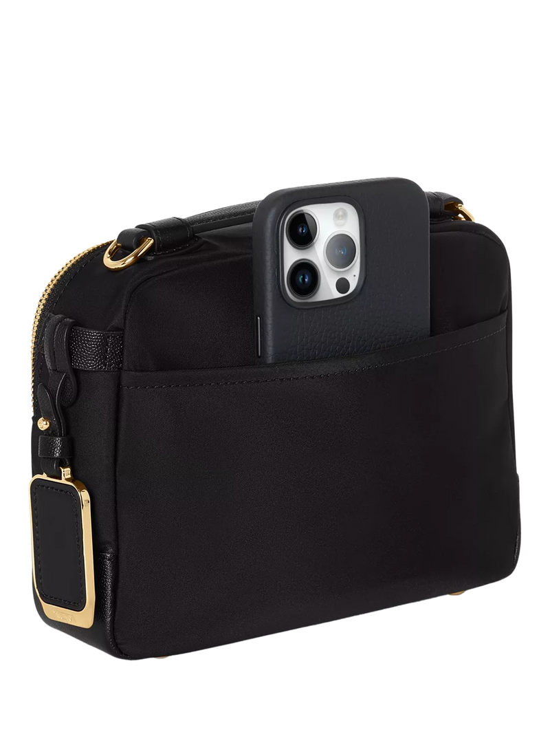 TUMI Teghan crossbody bag black gold, UK version