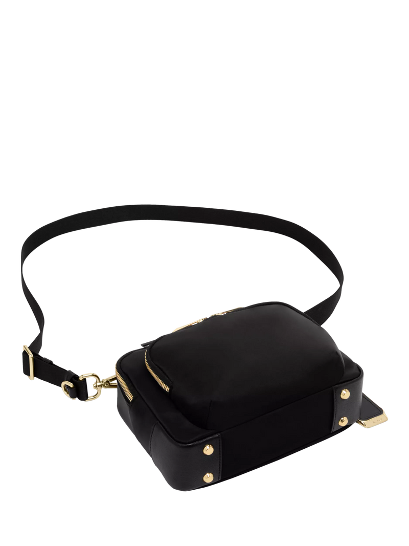 TUMI Teghan crossbody bag black gold, UK version