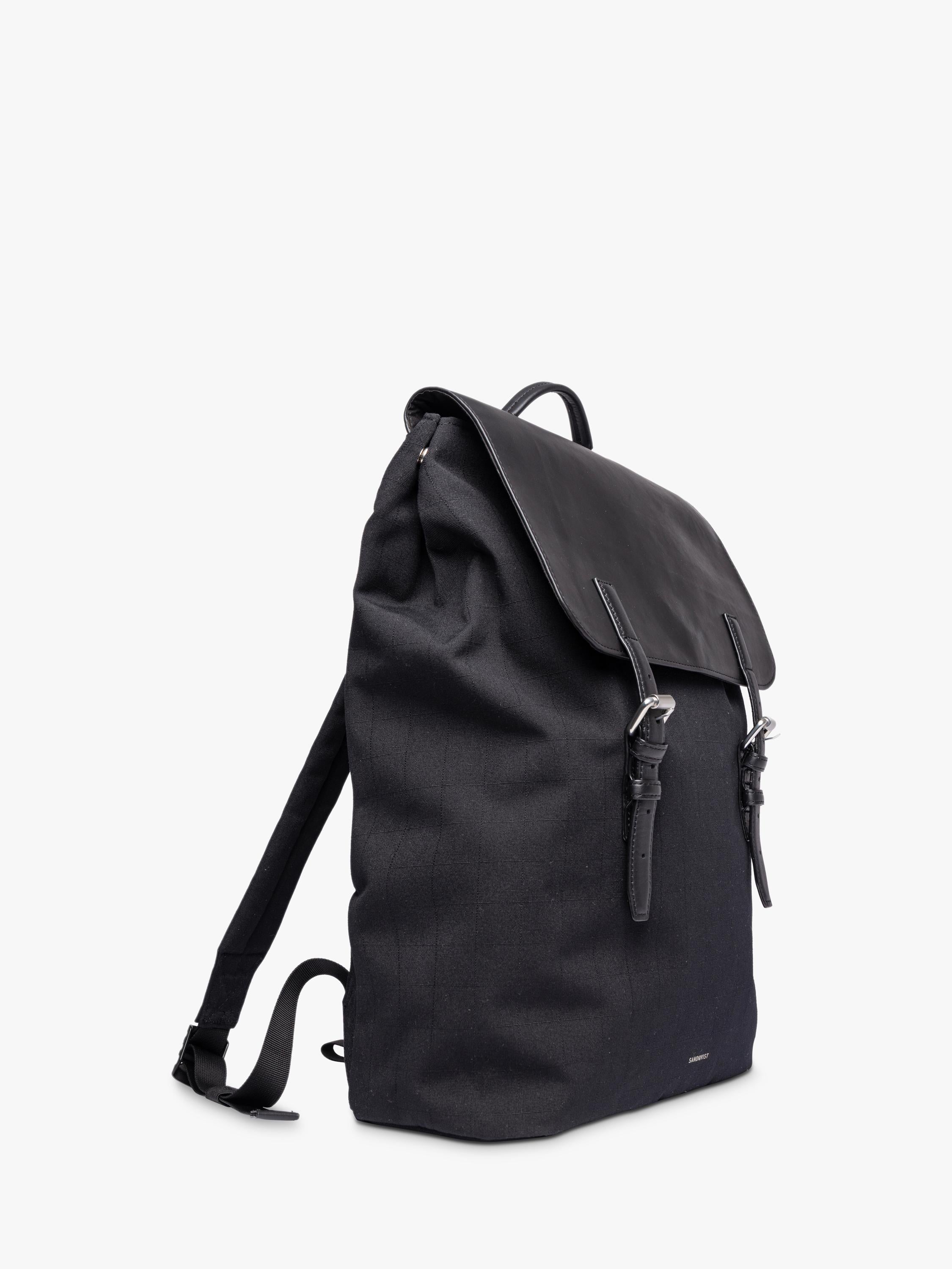 Sandqvist Everyday Lid Backpack 20L Black - British product