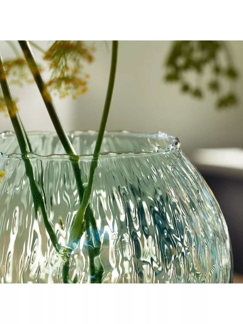 LSA International Canopy Seed recycled glass vase H11cm, UK version