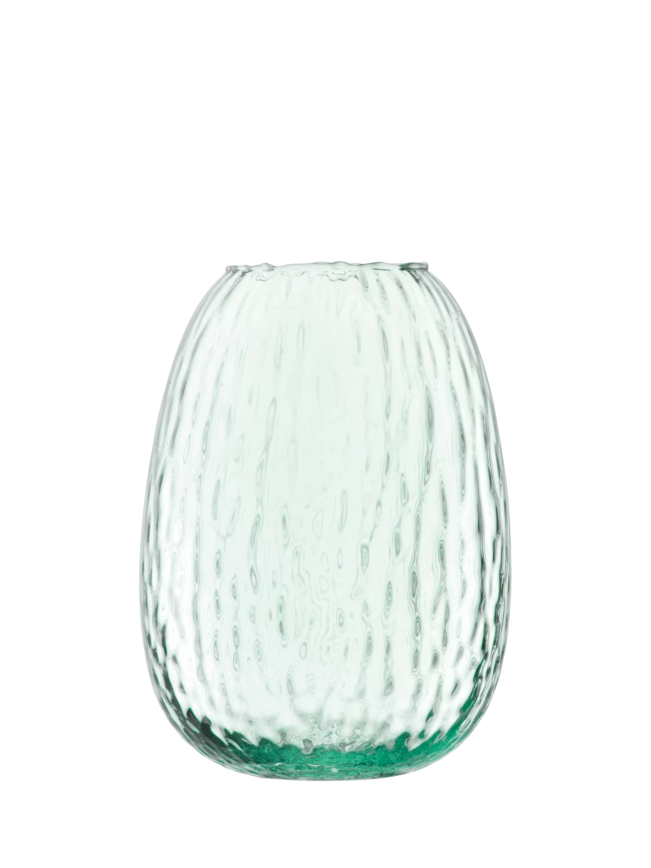 LSA International recycled glass vase 19cm clear - British product