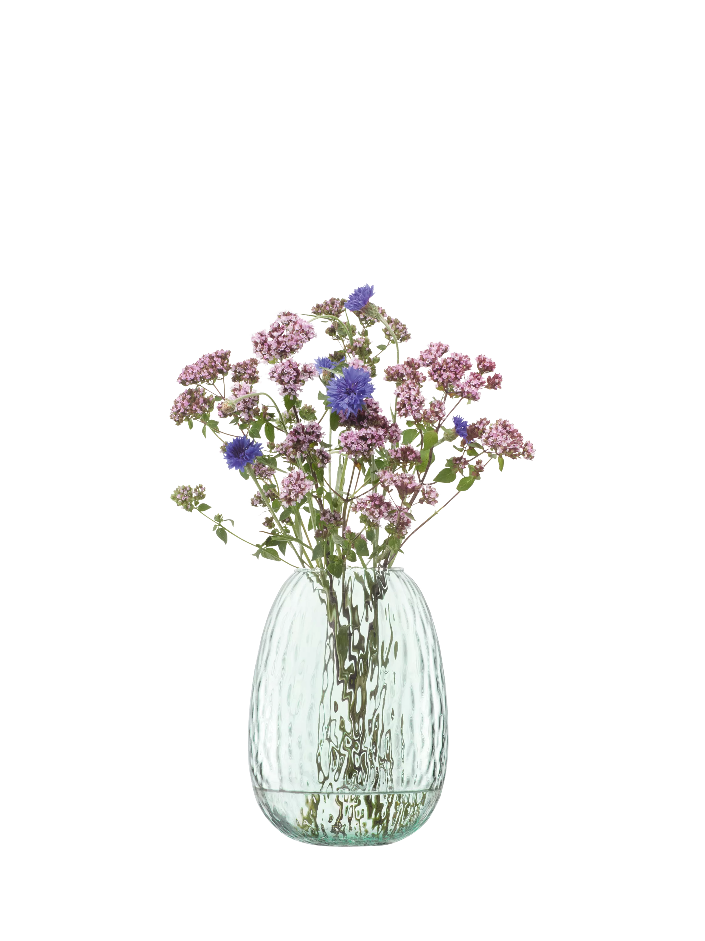 LSA International recycled glass vase 19cm clear - British product