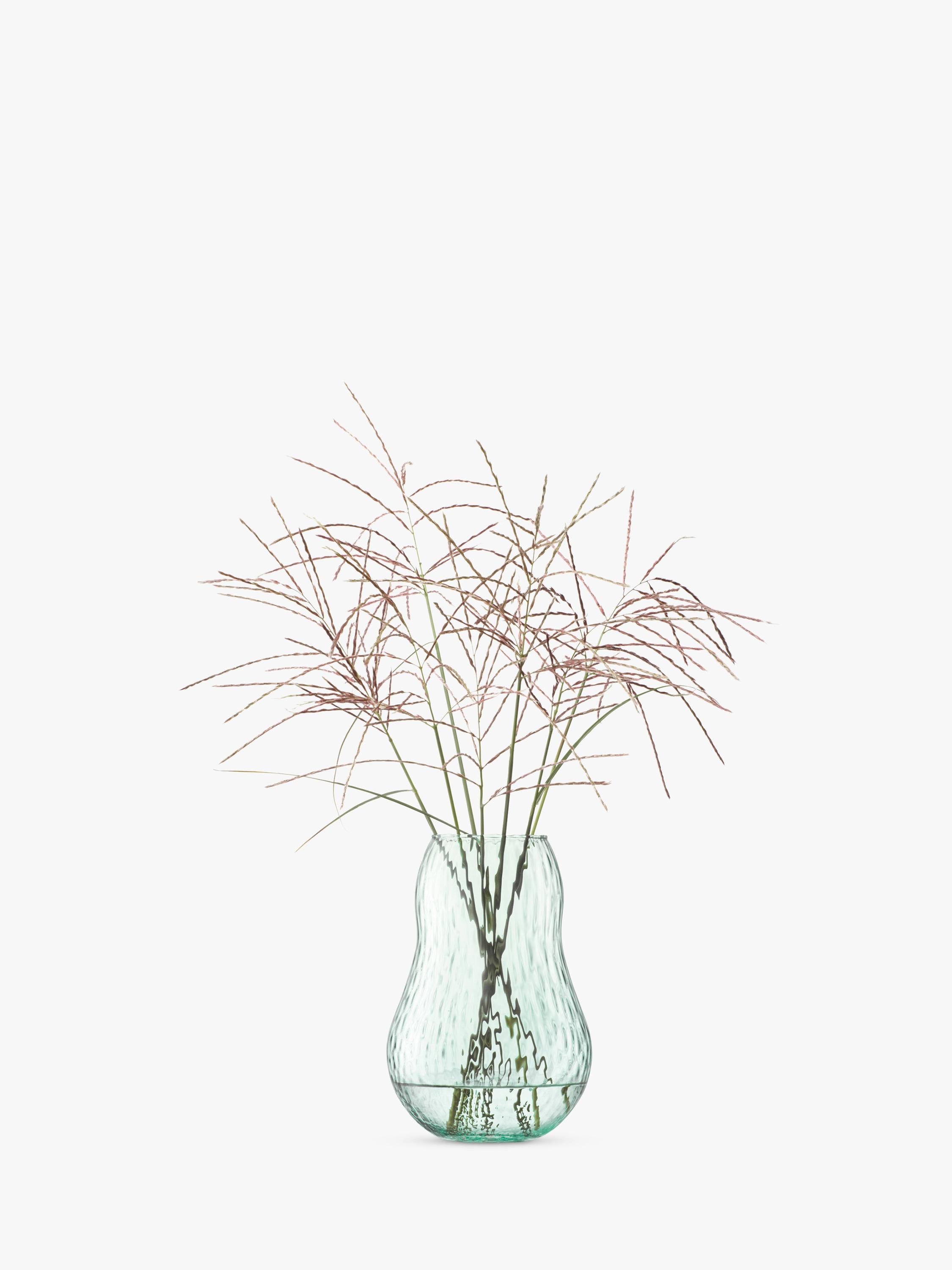 LSA International Canopy Seed recycled glass vase 23cm - British product