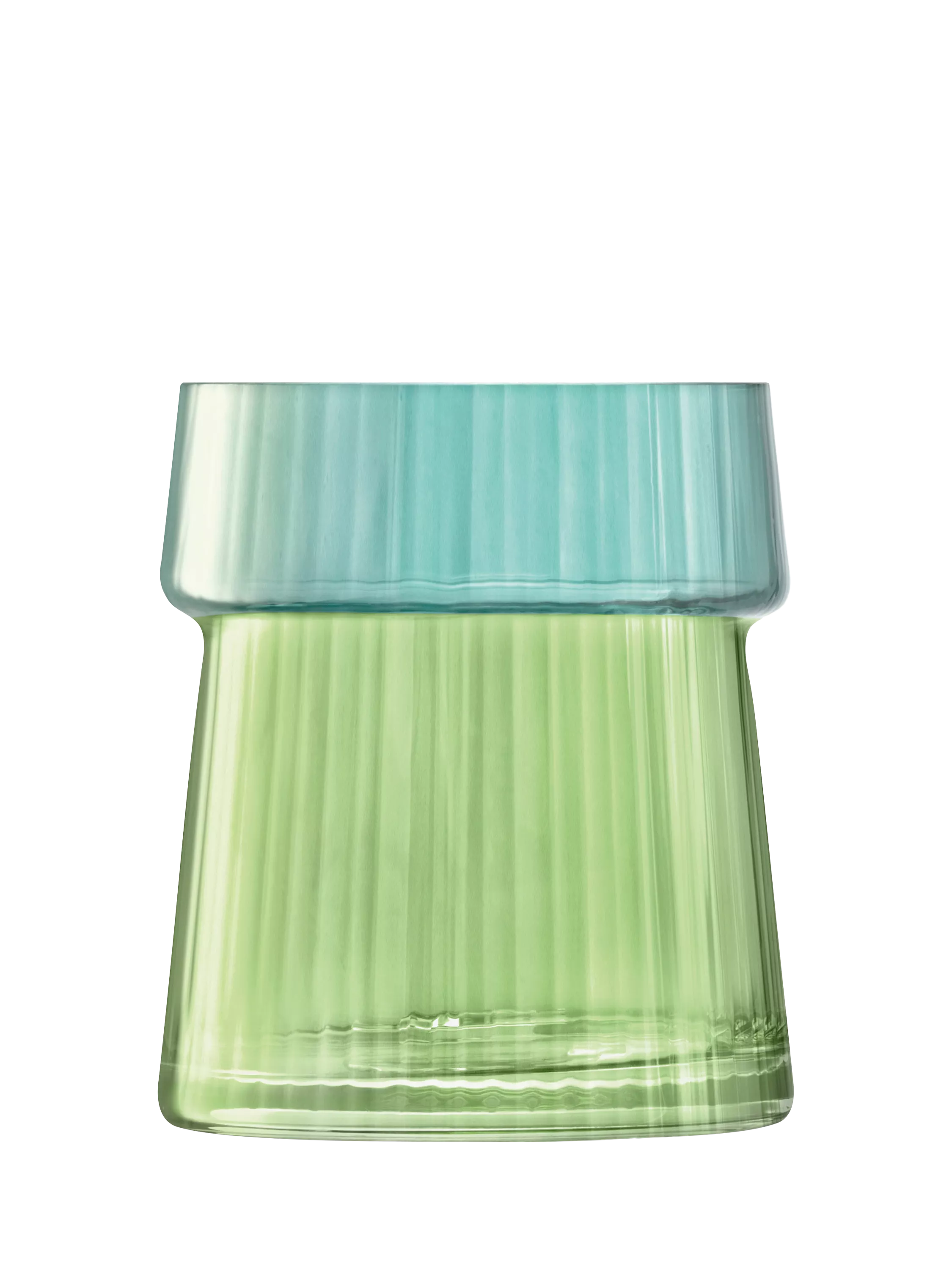 LSA International Gems jade glass vase lantern 23cm - British product