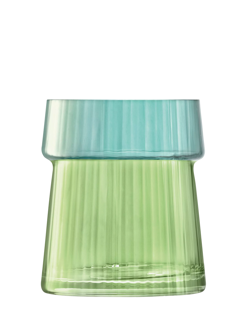 LSA International Gems jade glass vase lantern 23cm - British product