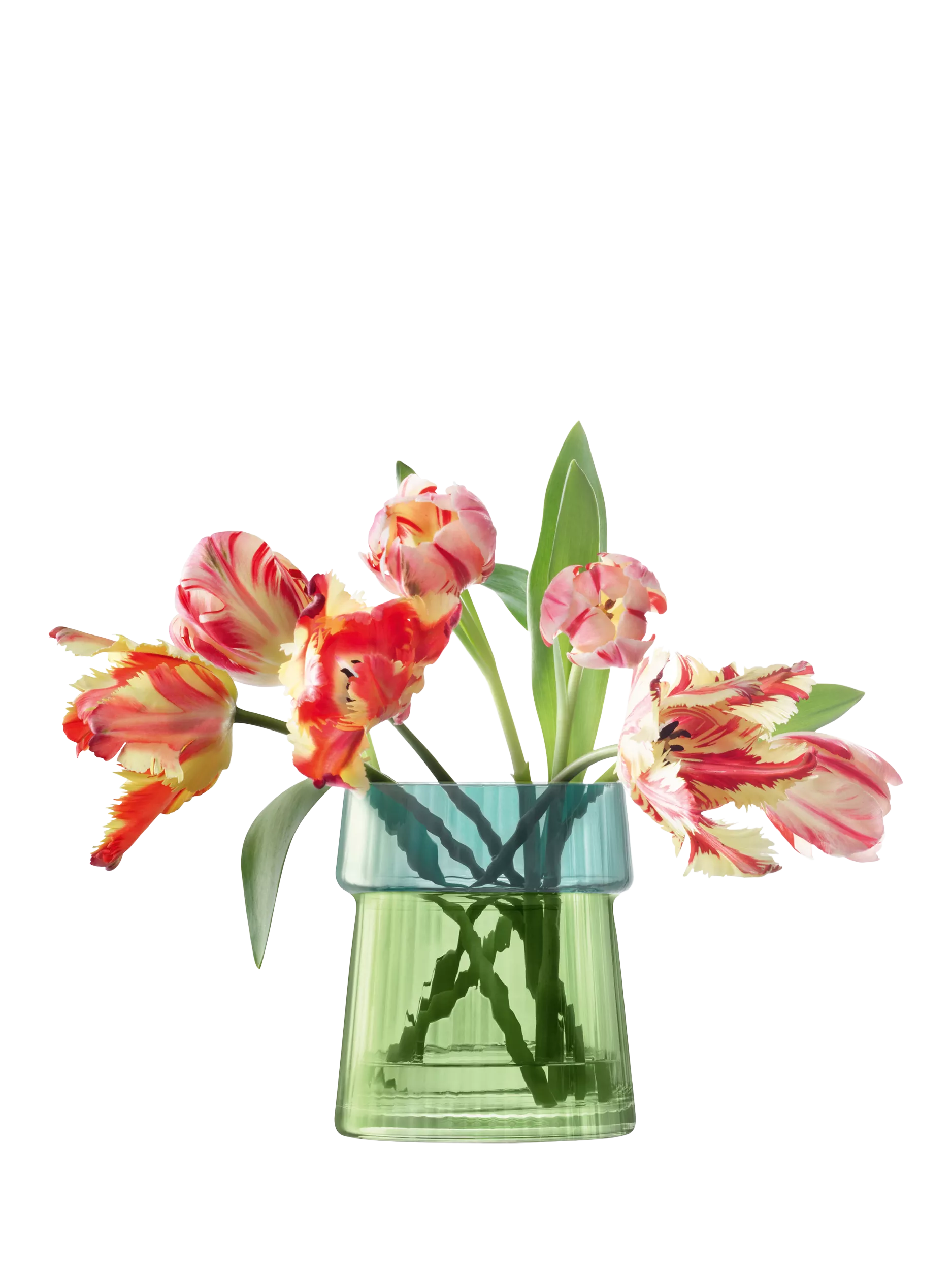 LSA International Gems jade glass vase lantern 23cm - British product