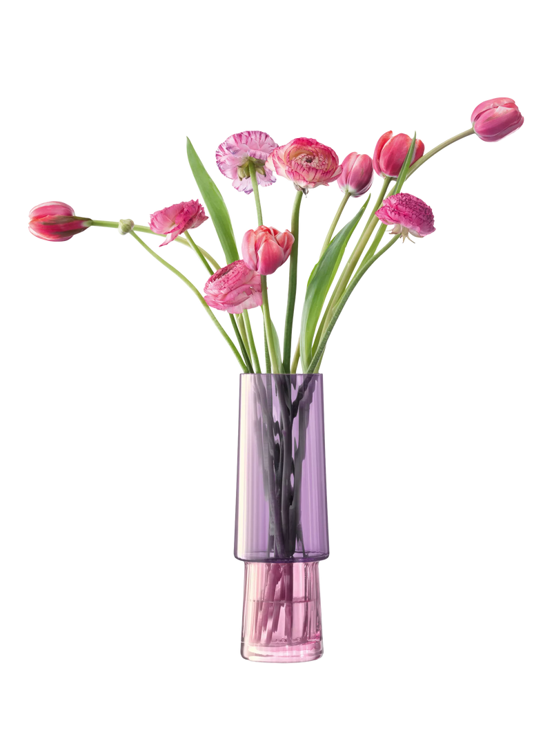 LSA International Gems Glass Vase Garnet 26cm, imported from the UK