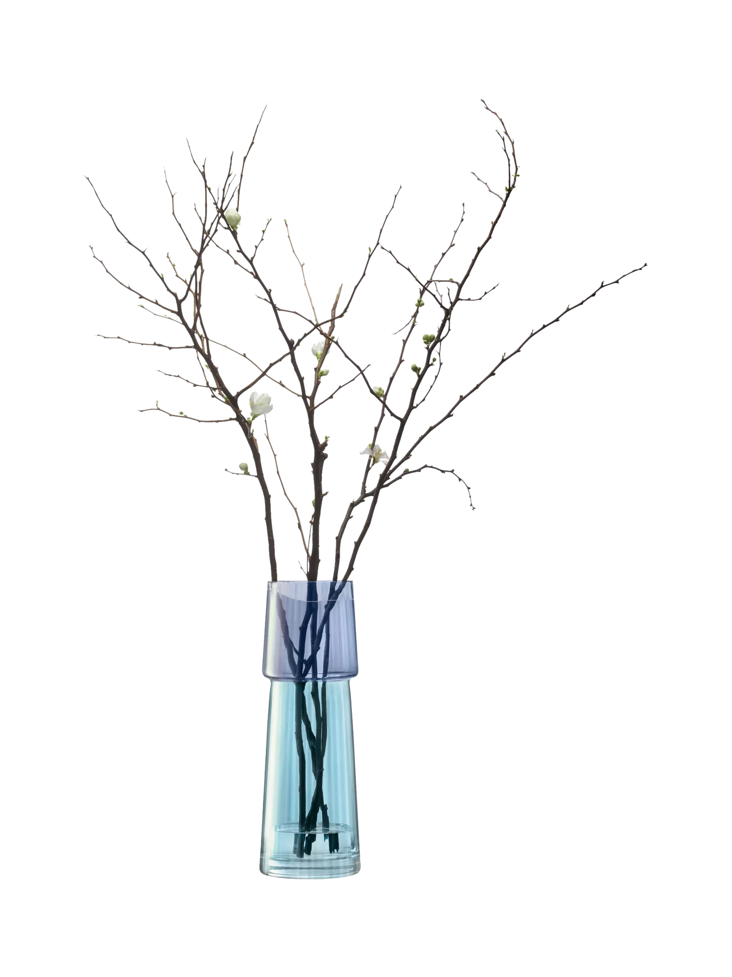 LSA International Gems glass vase sapphire 32cm, imported from the UK