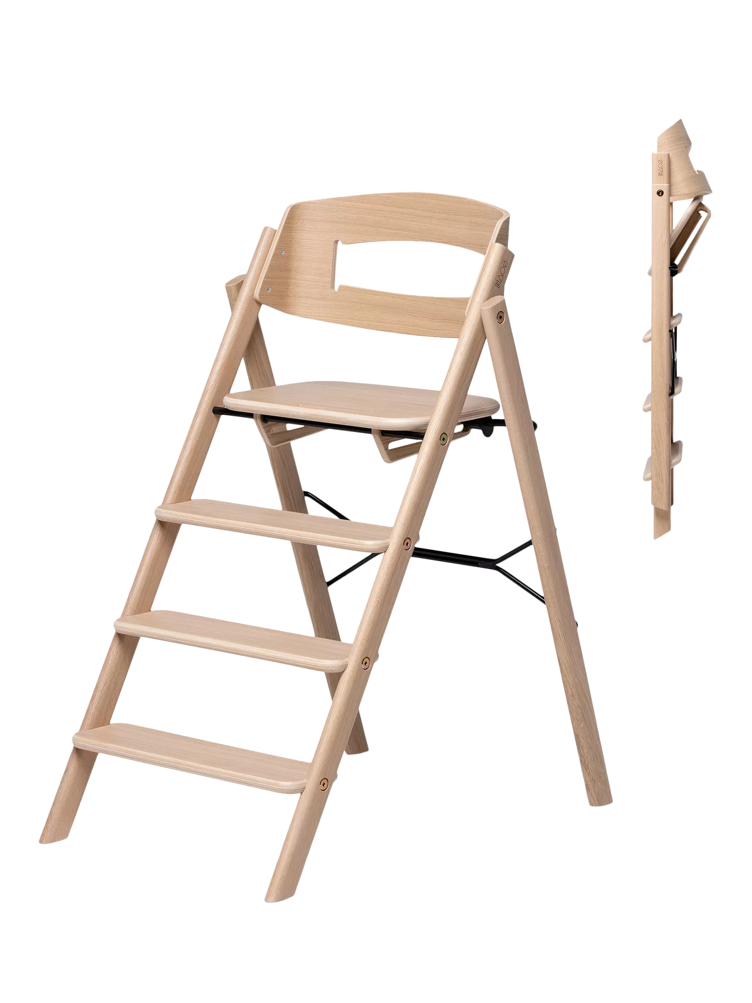 KAOS Klapp highchair oak (British brand)