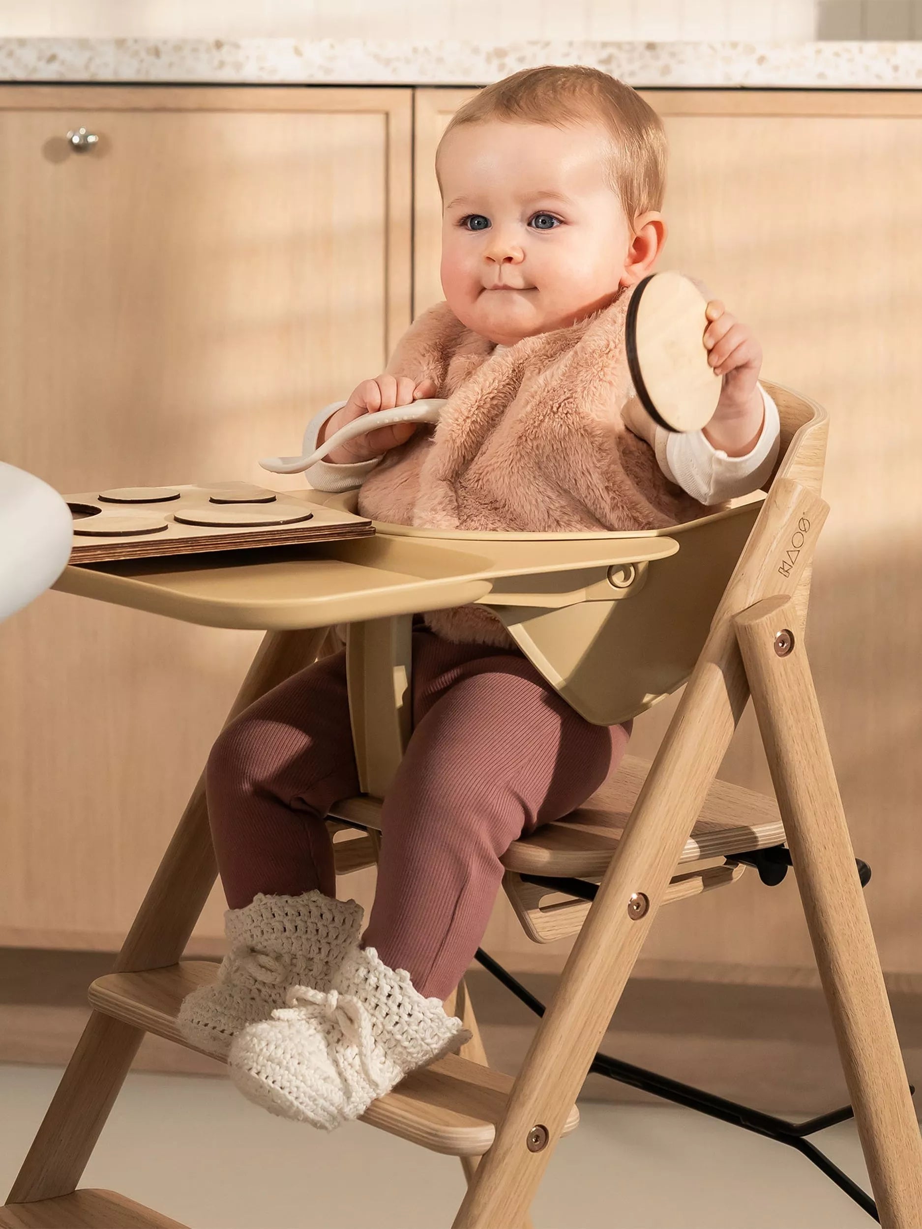 KAOS Klapp highchair oak (British brand)