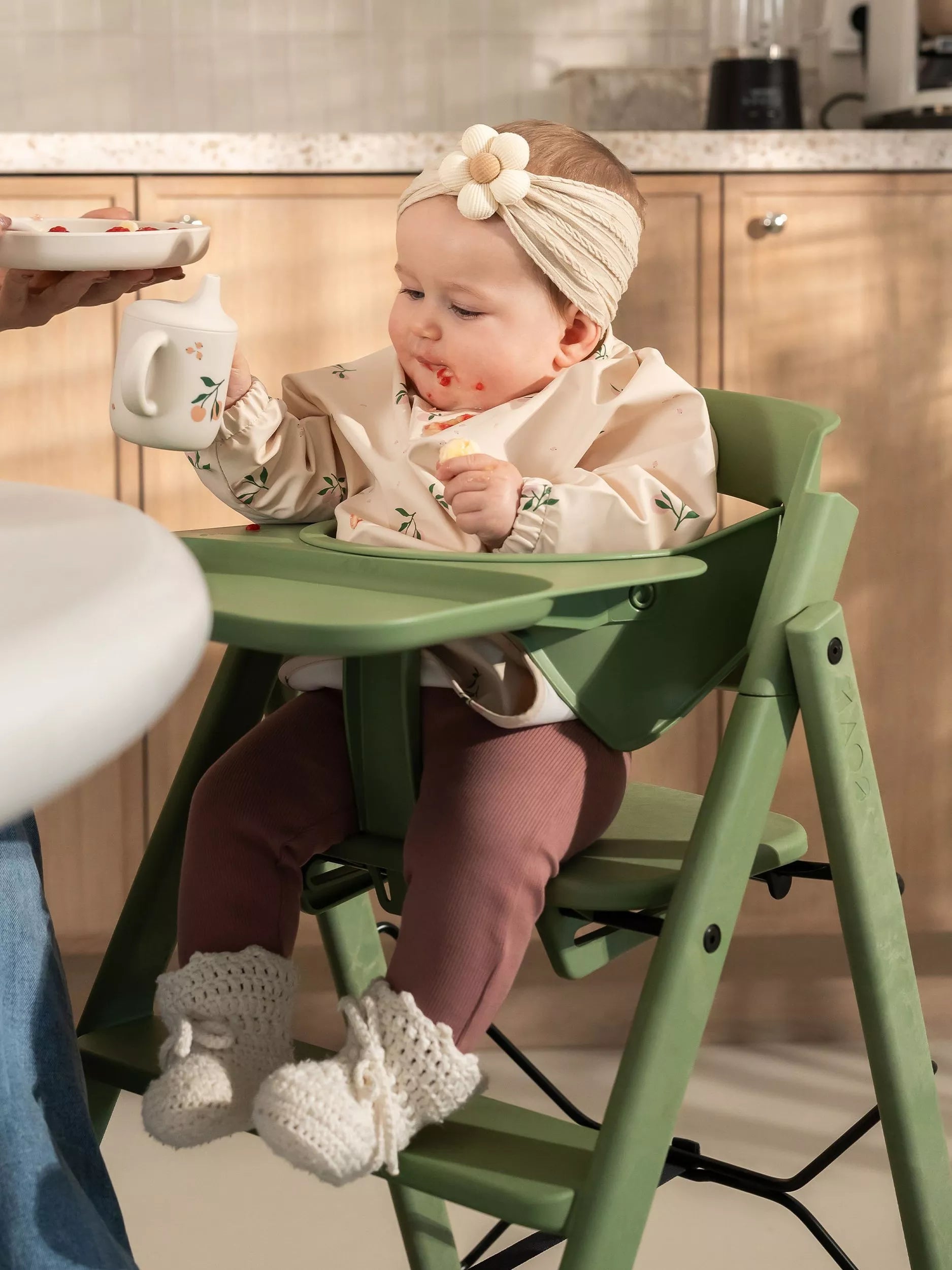 KAOS Klapp highchair foldable ergonomic design (British brand)