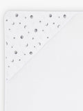 Rosa & Blue moon print hooded towel white, imported from the UK