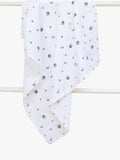 Rosa & Blue baby muslin squares pack of 3 white, imported from the UK