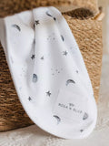 Rosa & Blue moon print baby blanket - British product