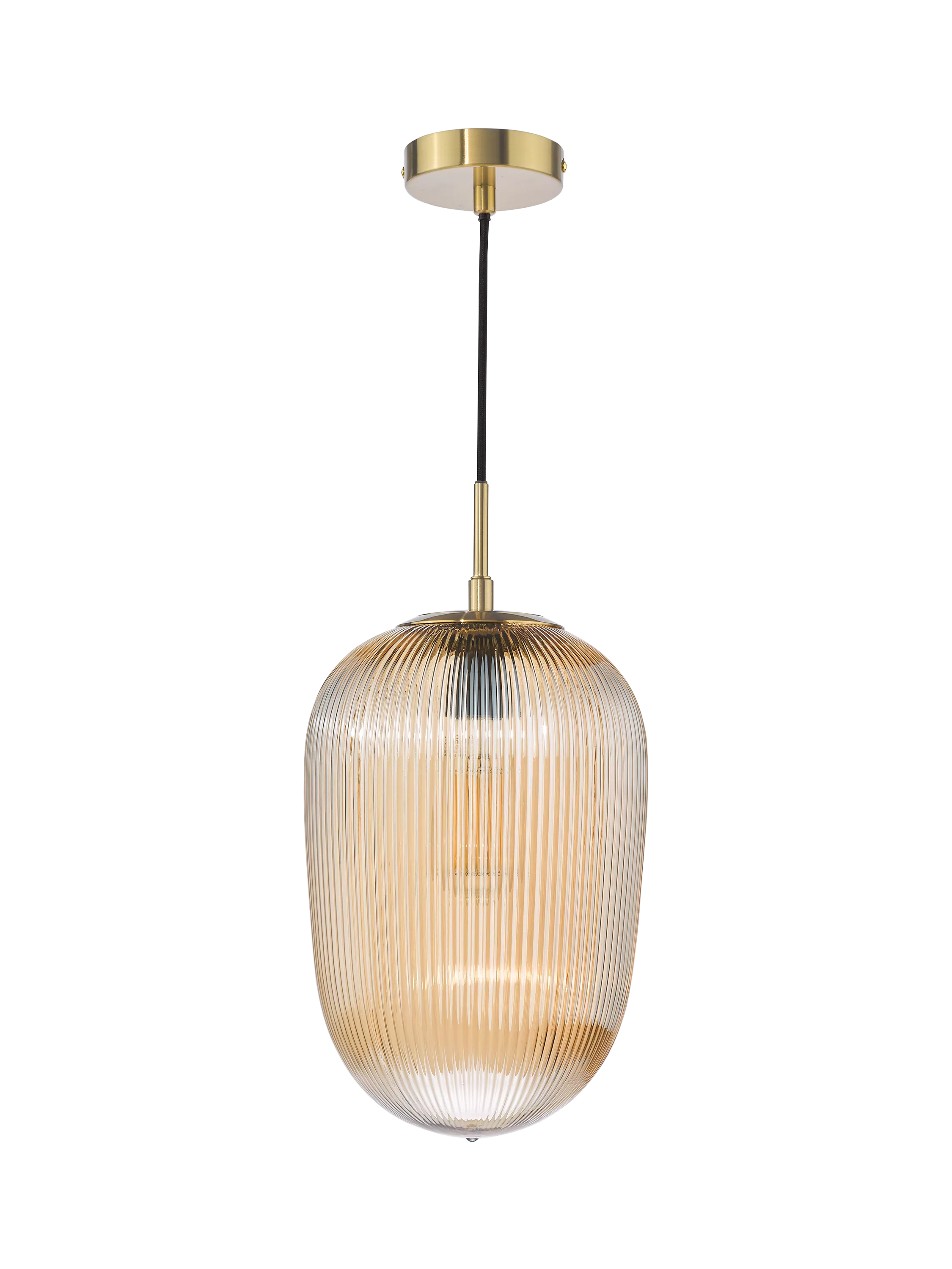 Där Abrielle pendant ceiling light amber H40cm (British brand)