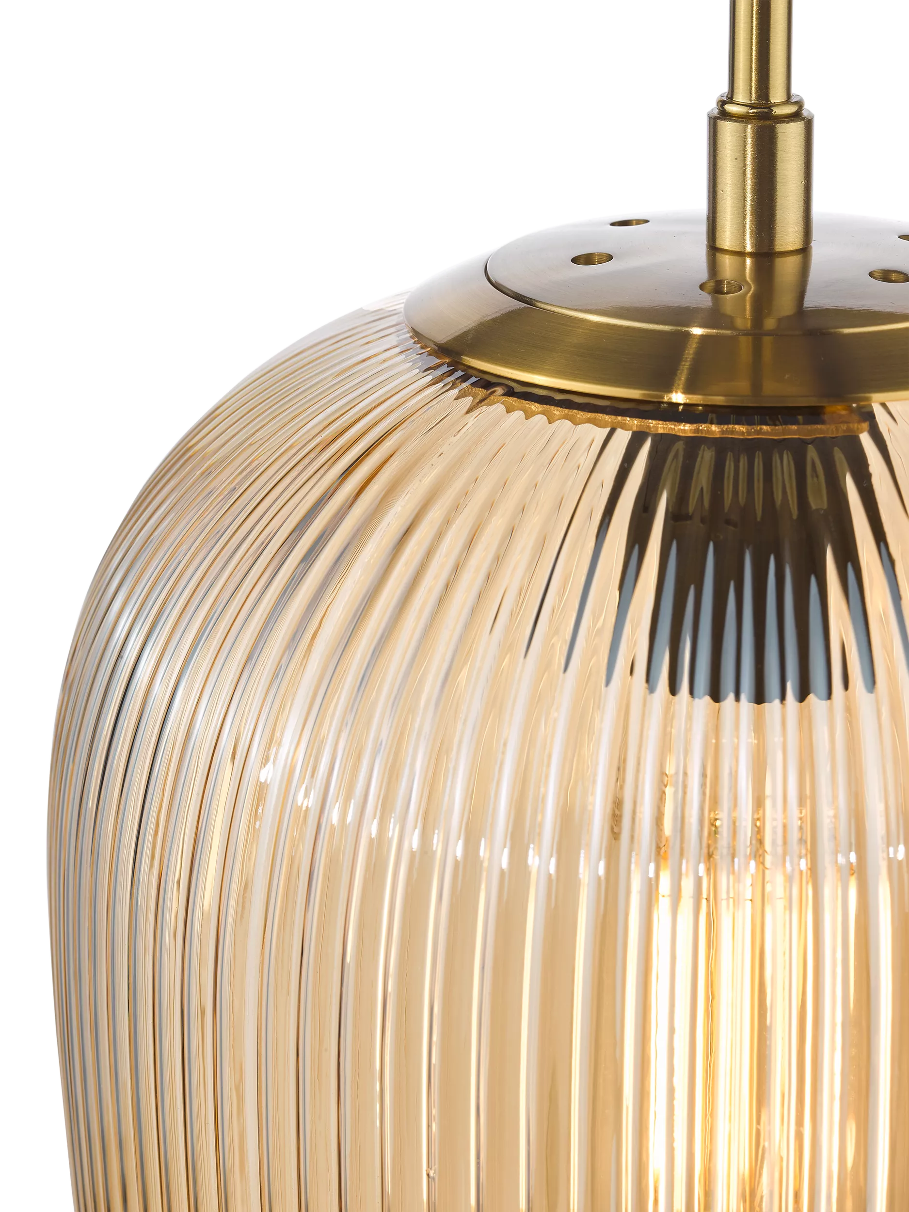 Där Abrielle pendant ceiling light amber H40cm (British brand)