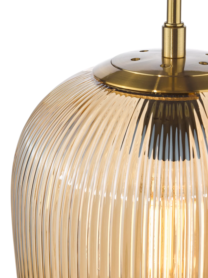 Där Abrielle pendant ceiling light amber H40cm (British brand)