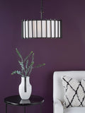 Där Cagliari pendant ceiling light black 4 bulb (British brand)