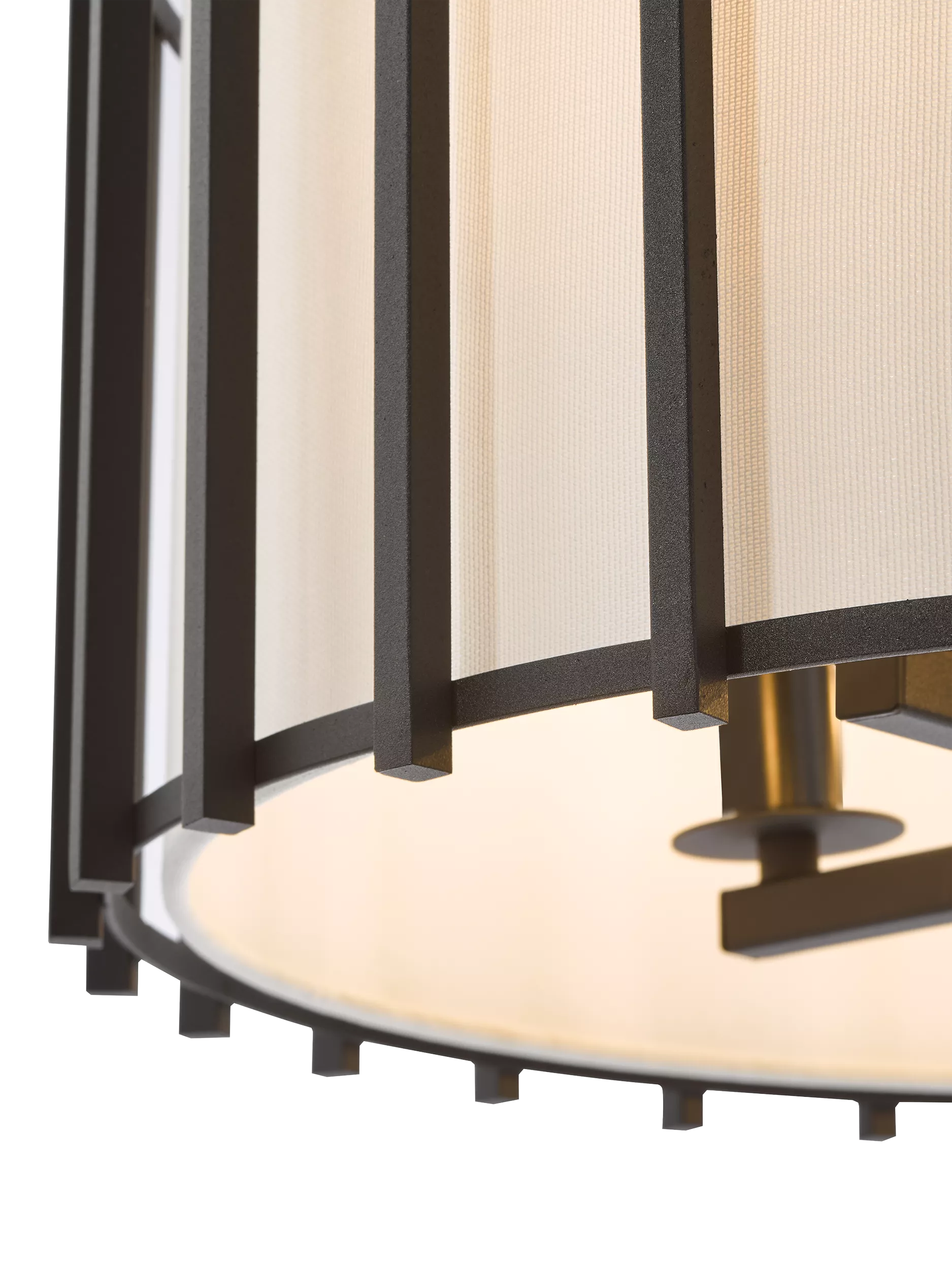 Där Cagliari pendant ceiling light black 4 bulb (British brand)