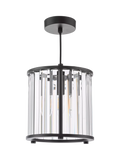 Där Kiran pendant ceiling light with crystal accents (British brand)