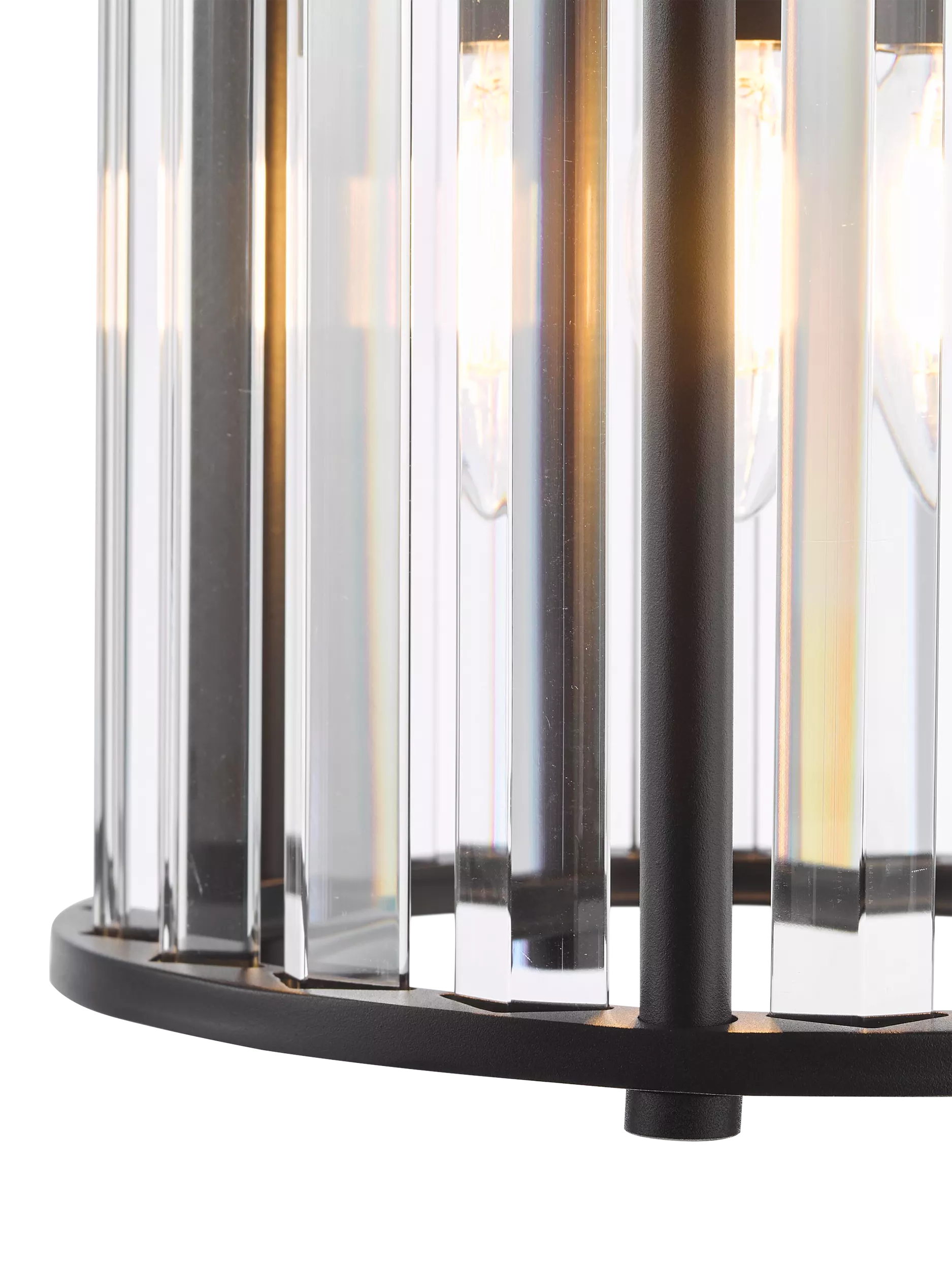 Där Kiran pendant ceiling light with crystal accents (British brand)