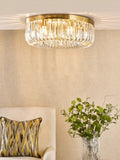 Där Sigourney Crystal Flush Ceiling Light - British product