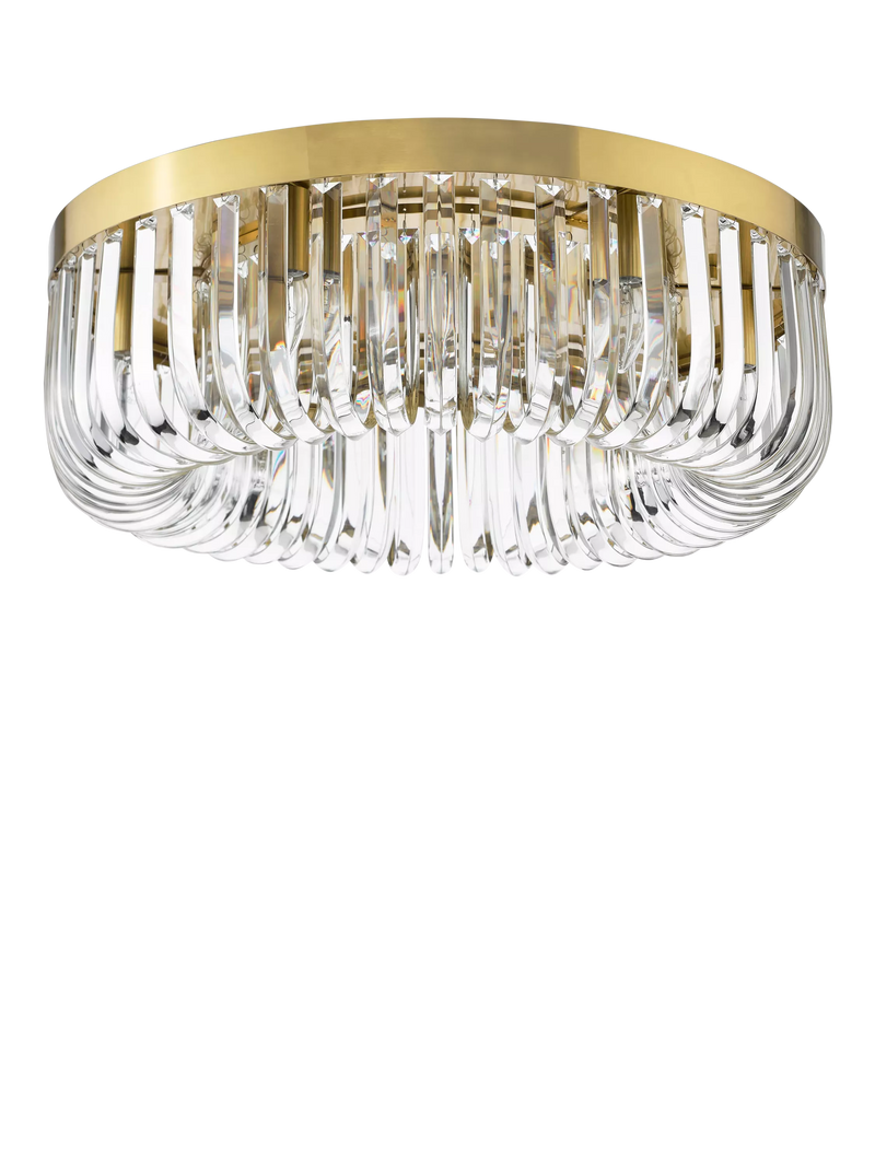 Där Sigourney Crystal Flush Ceiling Light - British product