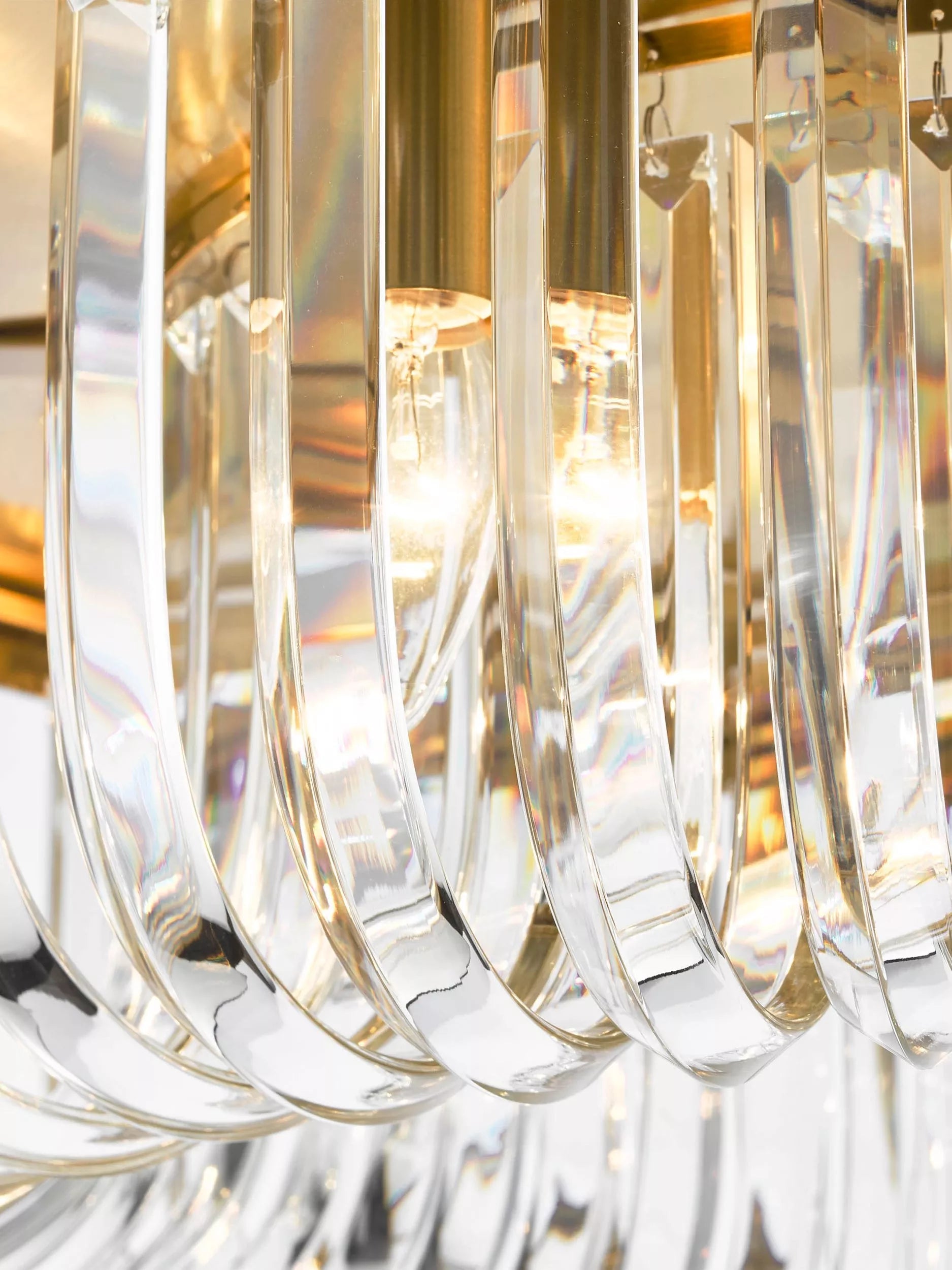 Där Sigourney Crystal Flush Ceiling Light - British product