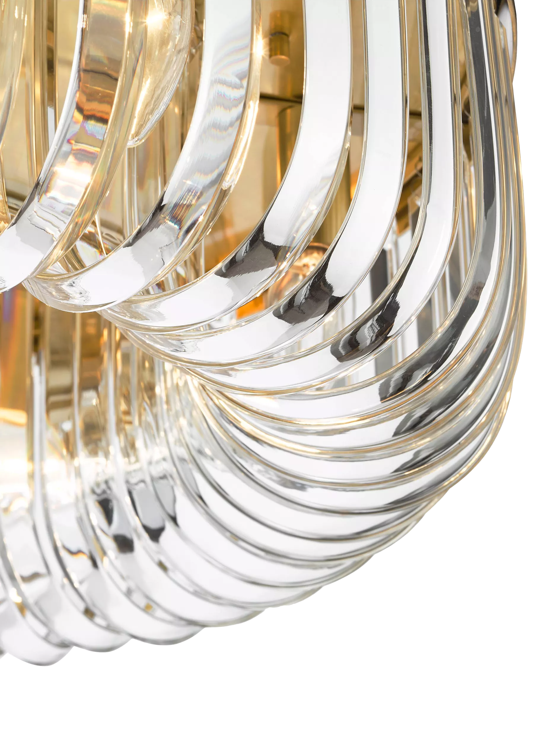 Där Sigourney Crystal Flush Ceiling Light - British product