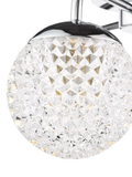 Där Teva bathroom ceiling light in polished chrome, imported from the UK