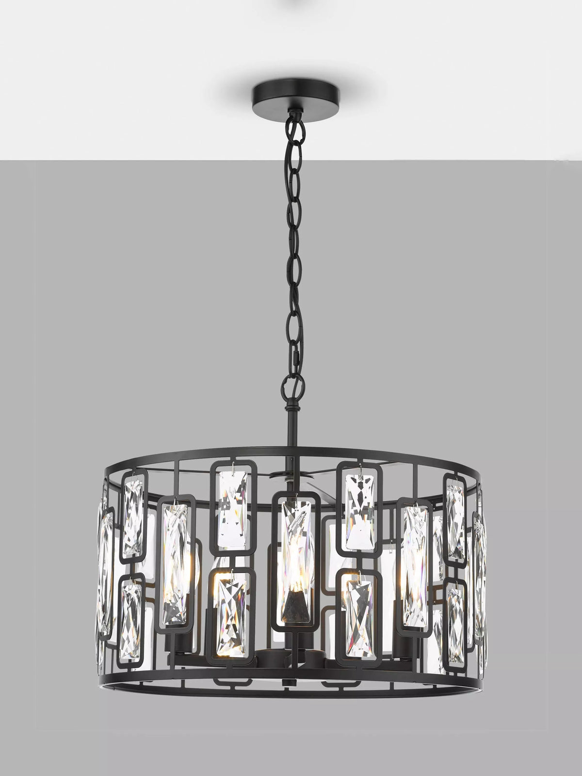 Där Zoelle crystal pendant light black - British product