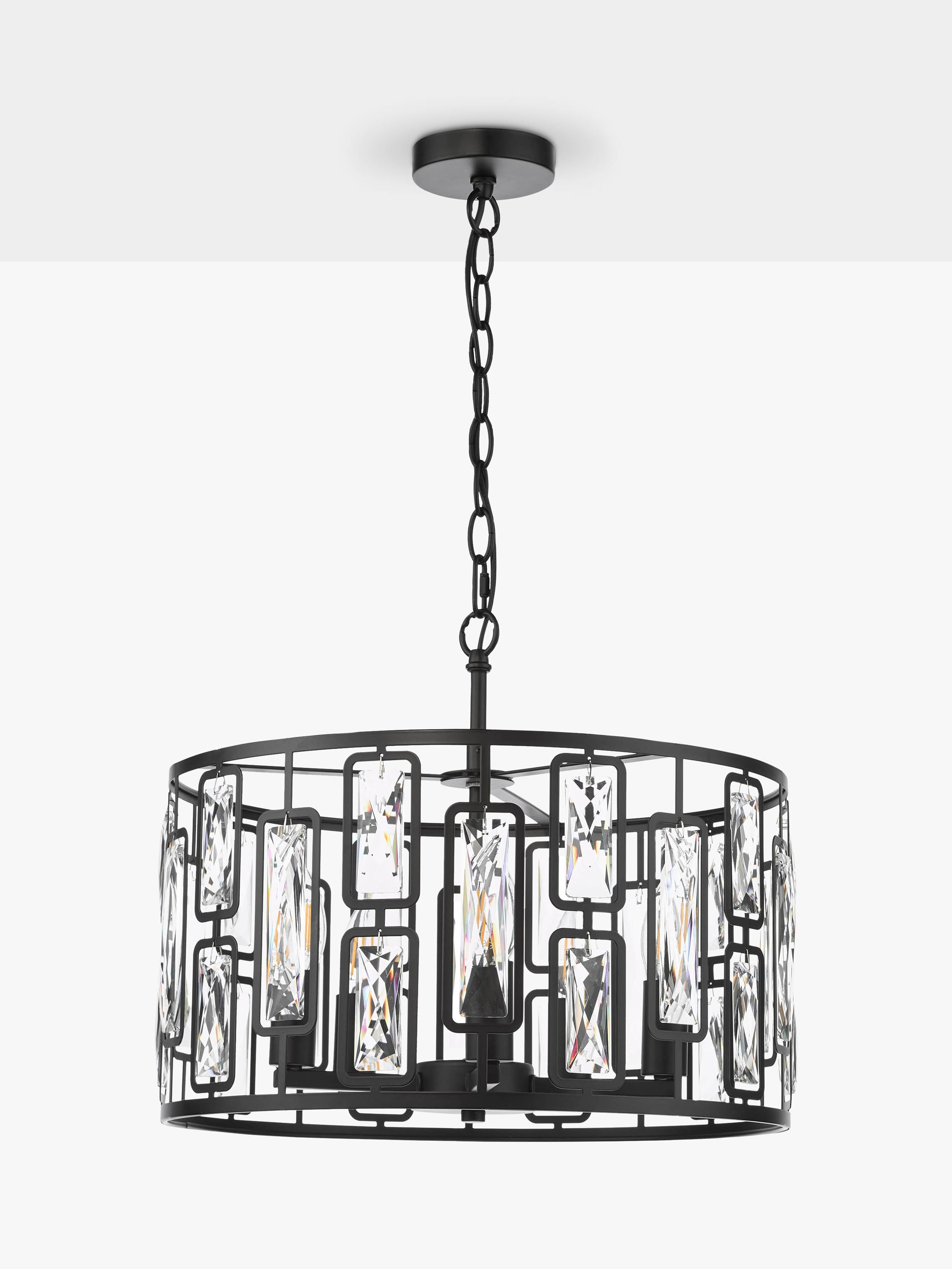 Där Zoelle crystal pendant light black - British product