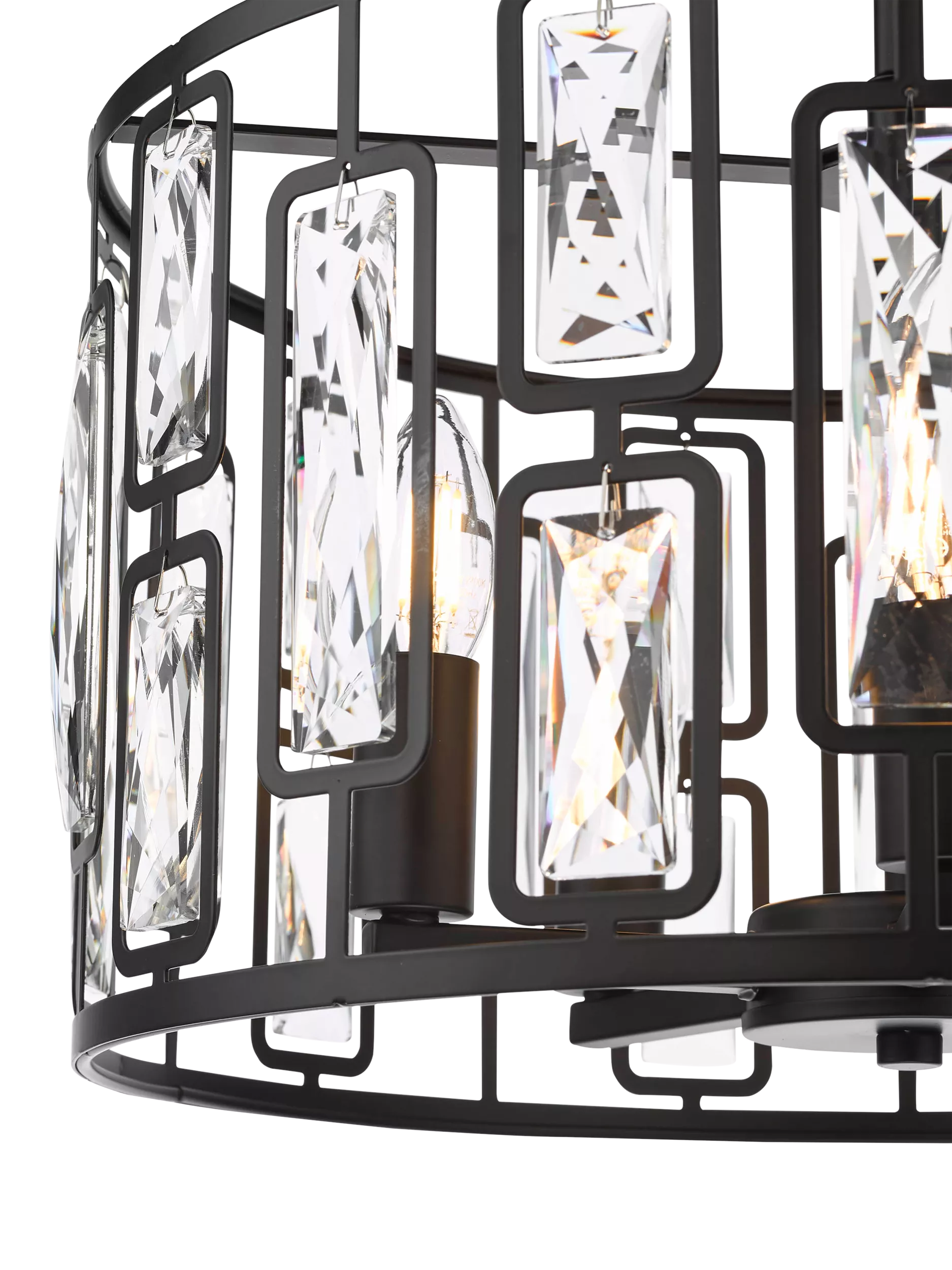 Där Zoelle crystal pendant light black - British product
