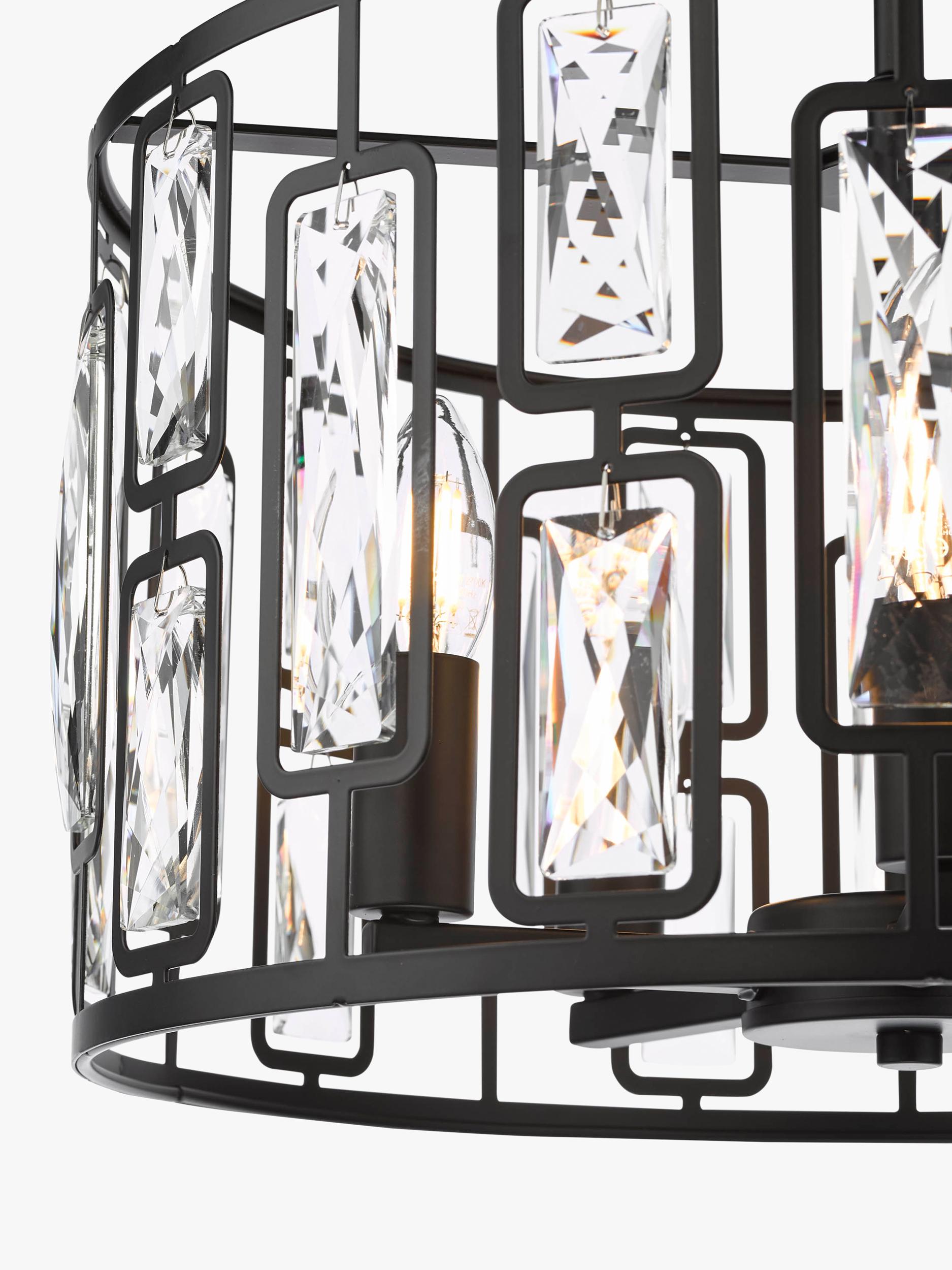 Där Zoelle crystal pendant light black - British product