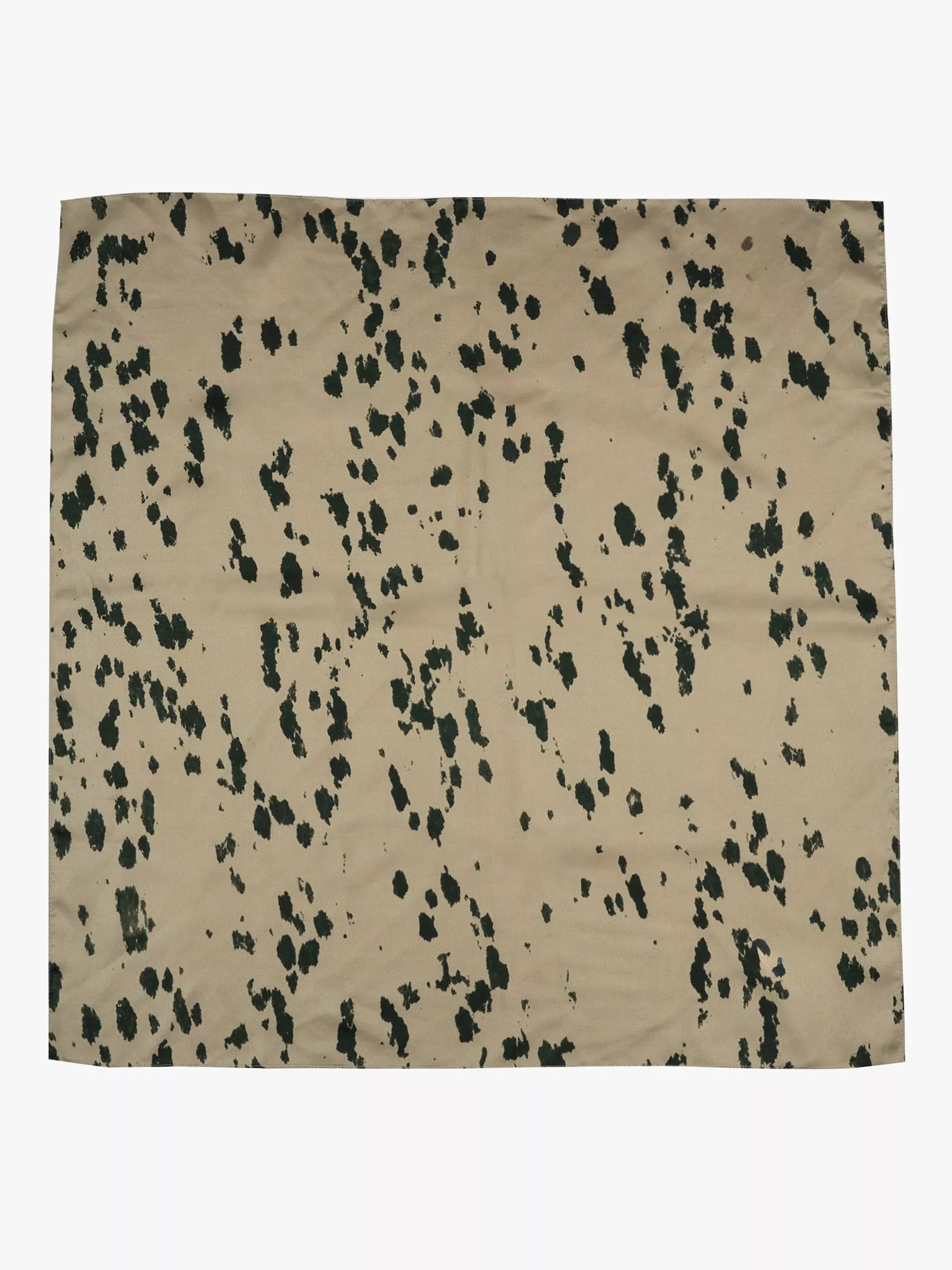 Tutti Bay abstract pure silk scarf gold 68cm square, UK version