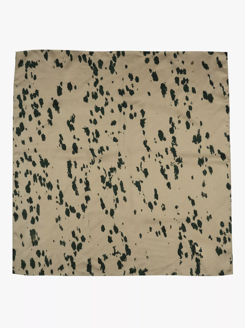 Tutti Bay abstract pure silk scarf gold 68cm square, UK version