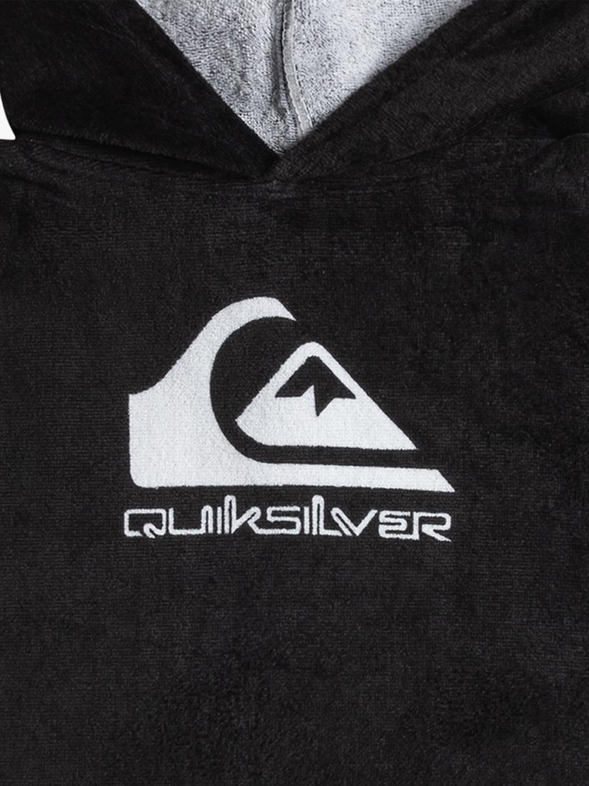 Quiksilver kids hooded towel, black - British product