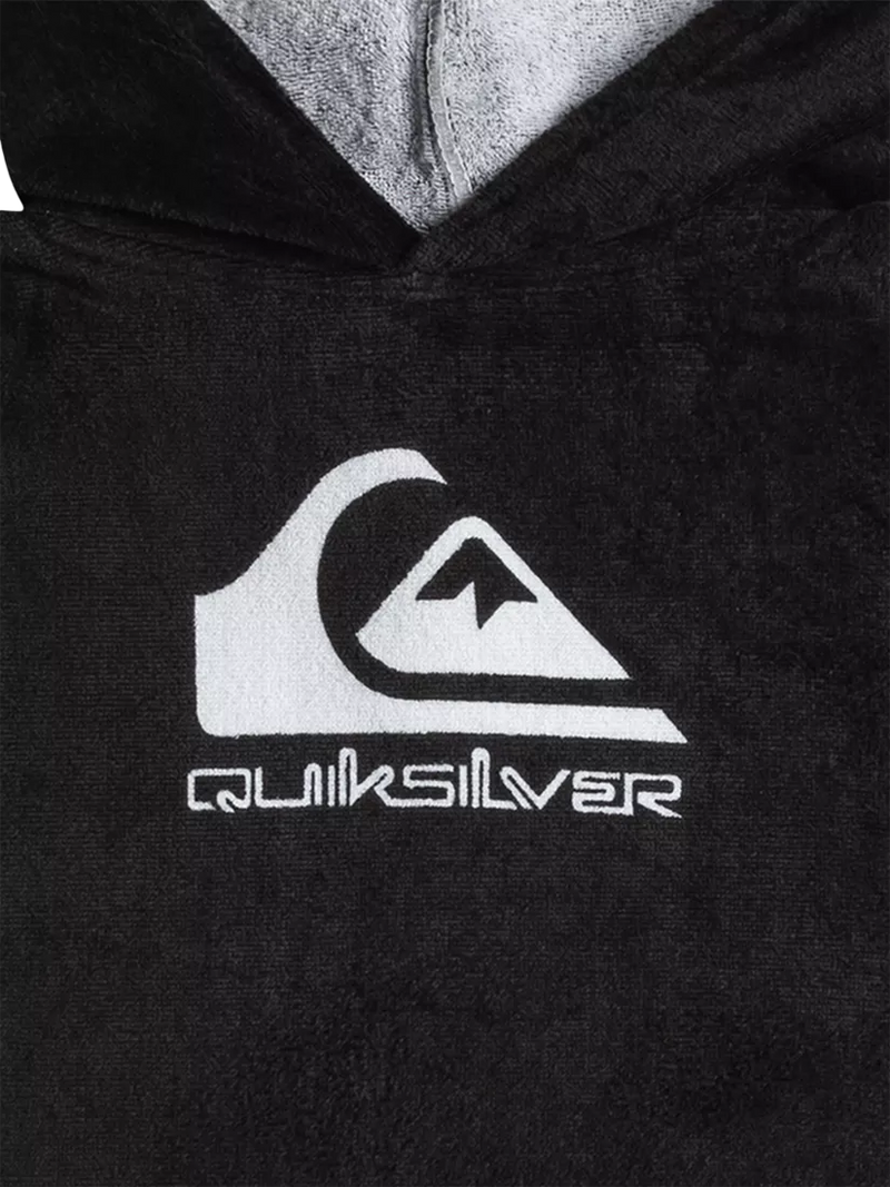 Quiksilver kids hooded towel, black - British product