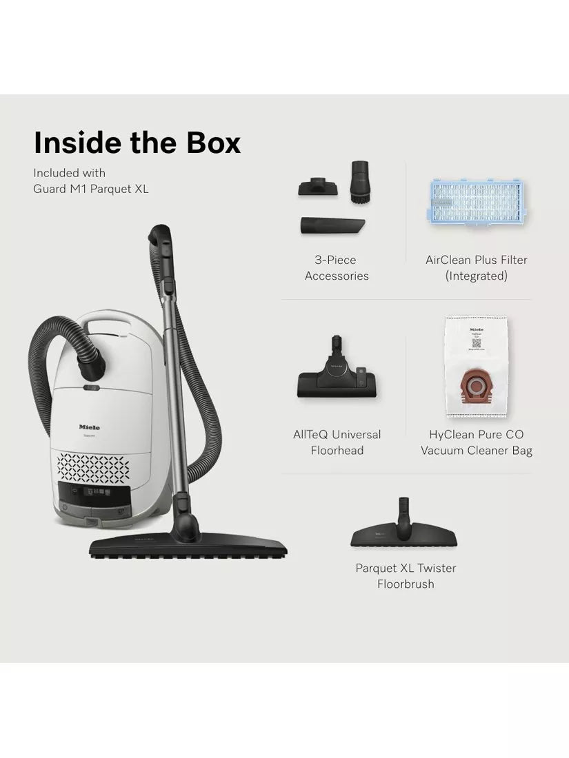 Miele Guard M1 XL vacuum cleaner in Brilliant White - British product