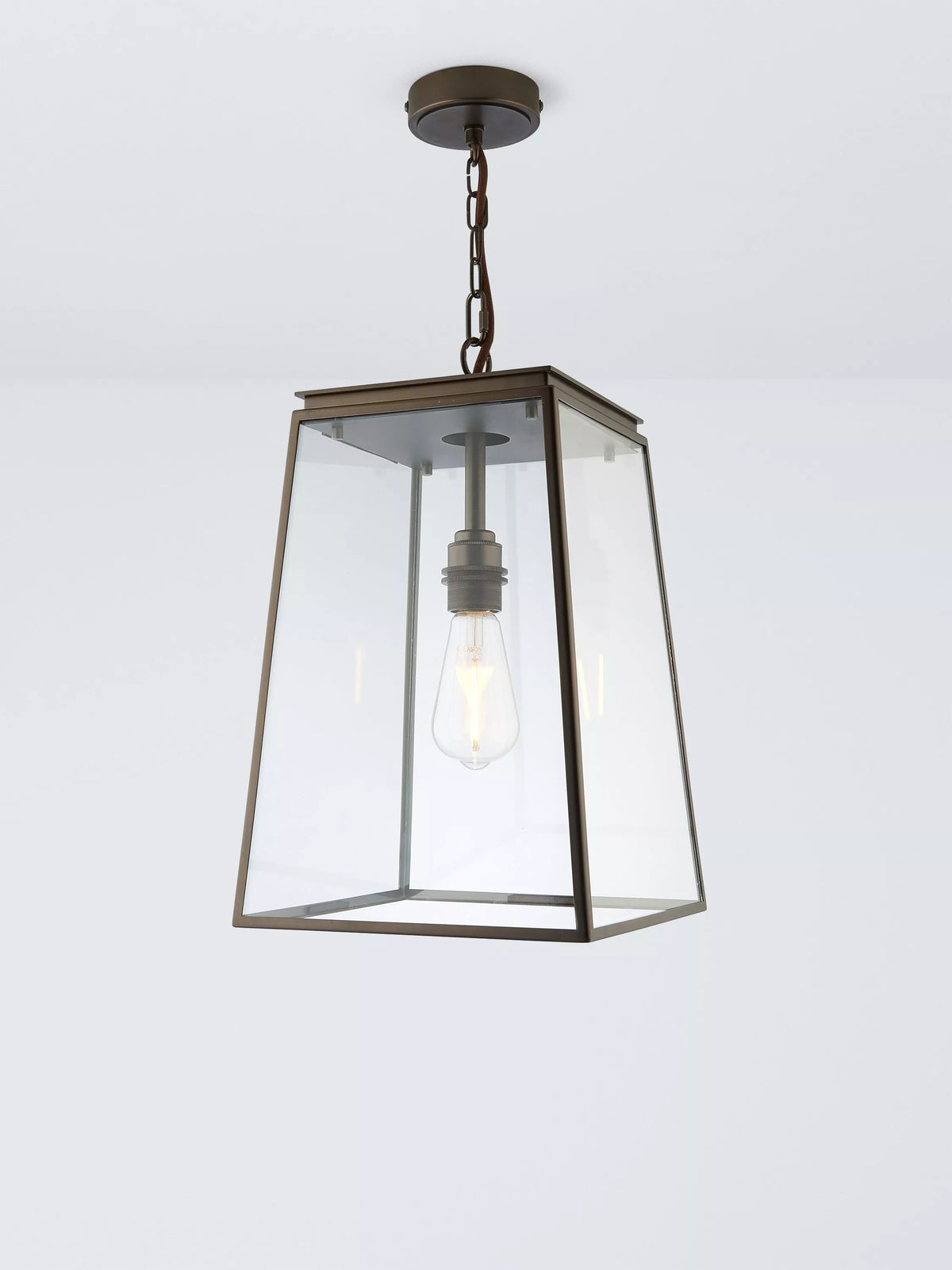 John Lewis Abbotsbury pendant ceiling light in antique bronze, imported from the UK