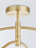John Lewis Bowe 4 arm semi flush light brushed brass, UK version