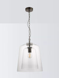 John Lewis Chime clear dual glass pendant light - British product