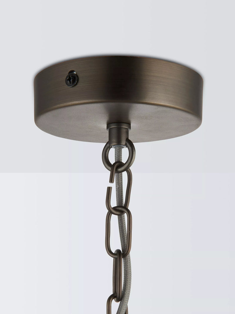 John Lewis Chime clear dual glass pendant light - British product