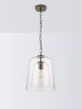 John Lewis Chime dual glass pendant ceiling light clear (British brand)