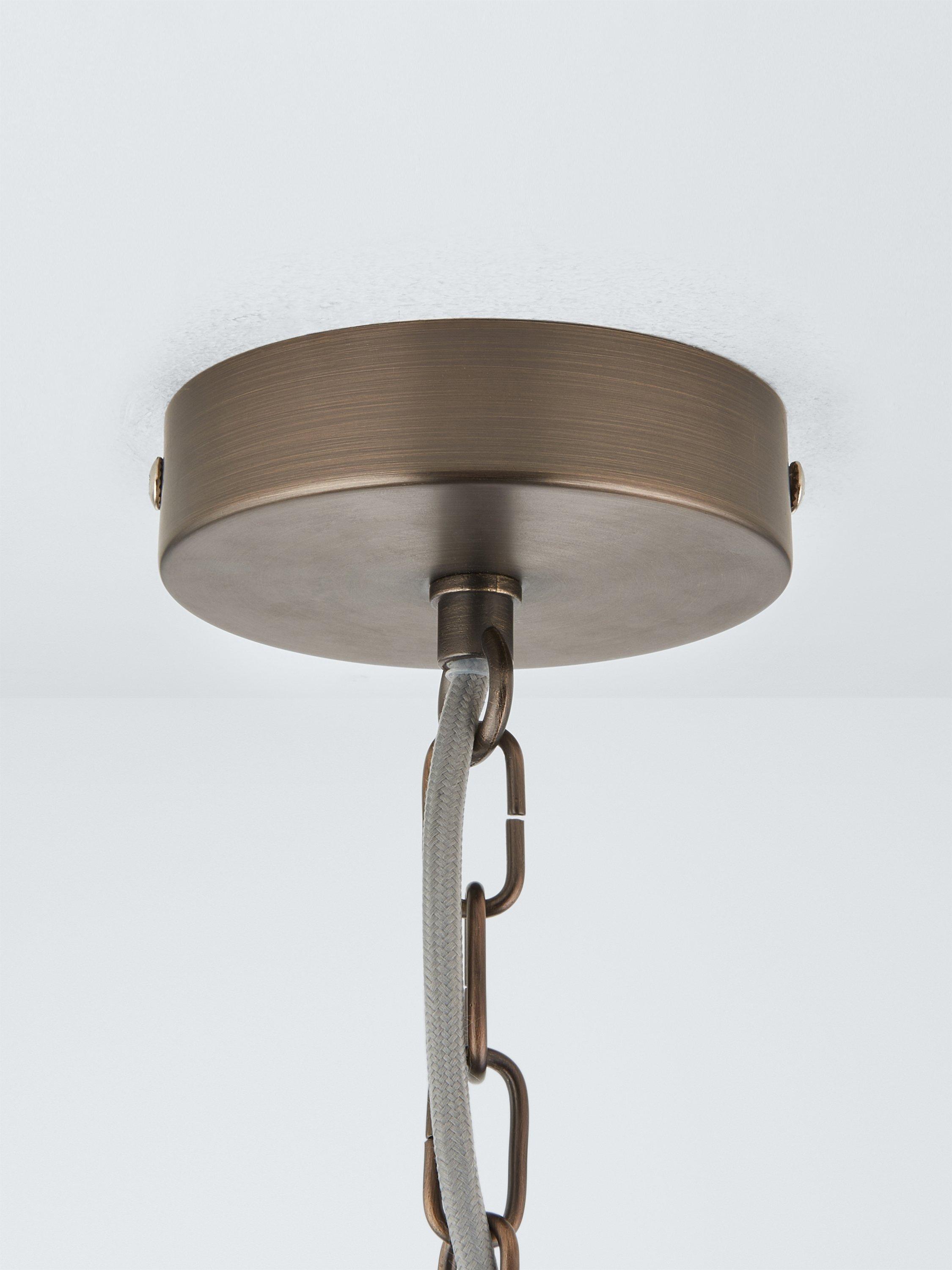 John Lewis Chime dual glass pendant ceiling light clear (British brand)