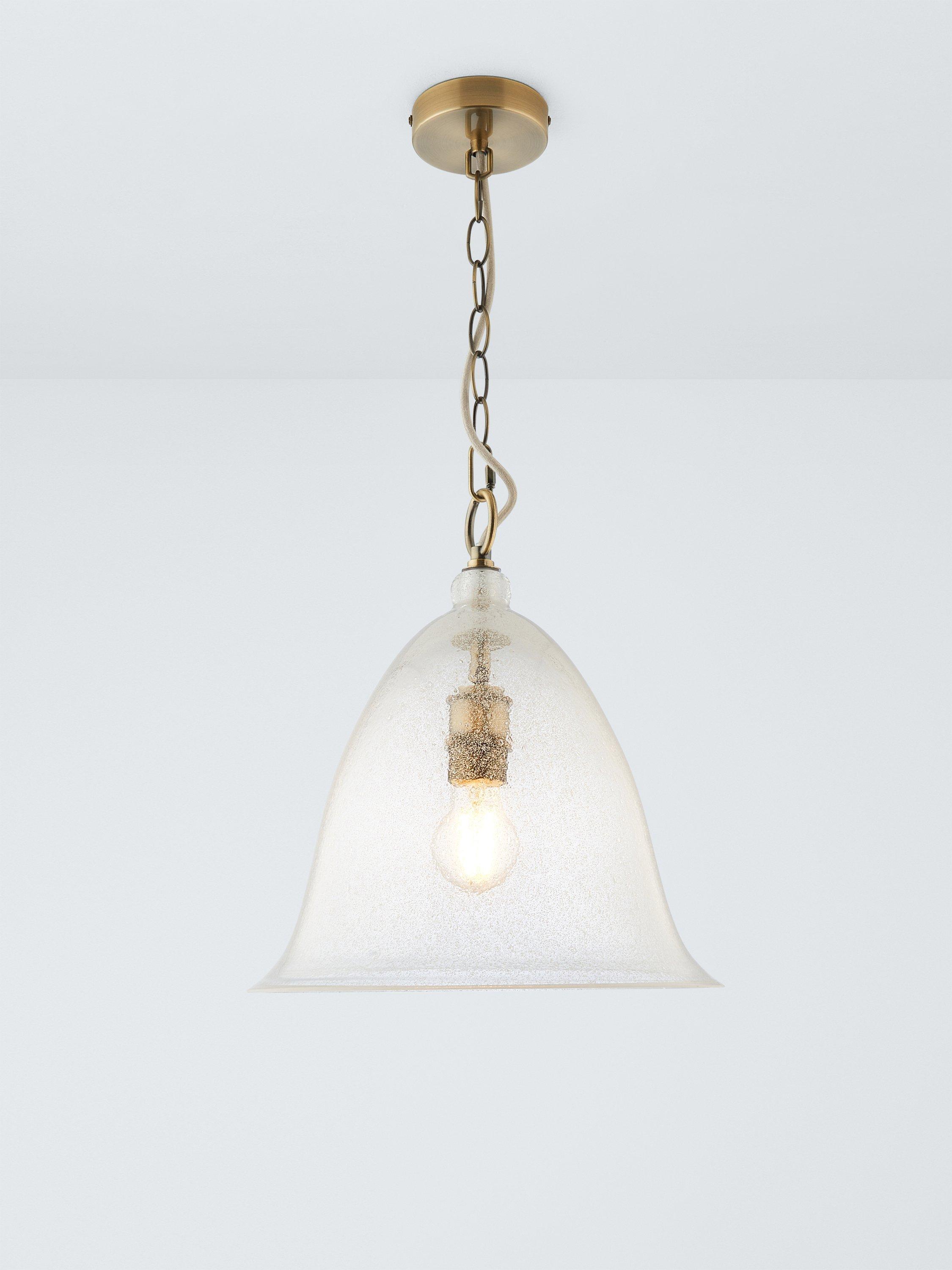 John Lewis Farmhouse Bubble Glass pendant ceiling light H140 cm, imported from the UK